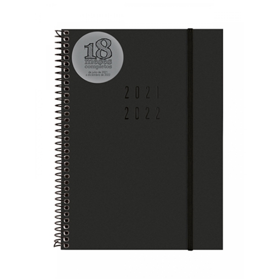 Imagem de AGENDA 2023 SEMANAL FINOCAM ESPIRAL 18MESES 155X212MM PRETO