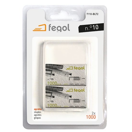 Picture of BLISTER 2 CAIXAS 1000 AGRAFES Nº10 FEGOL (7110-BLT)