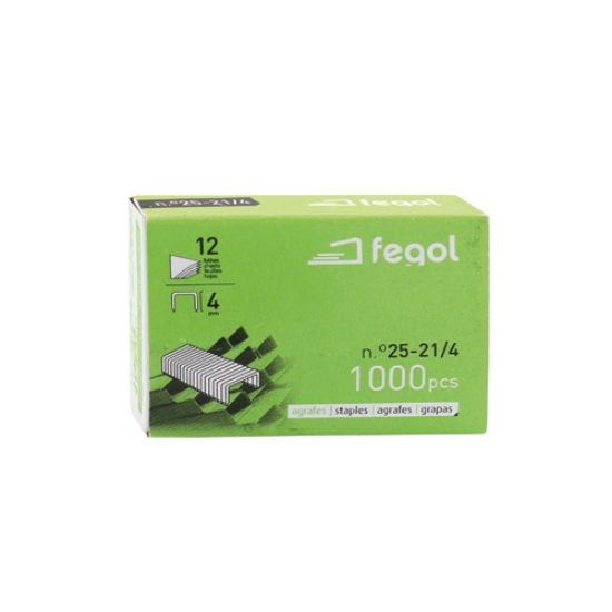 Imagem de CAIXA 1000 AGRAFES Nº25-21/4 FEGOL (7125)