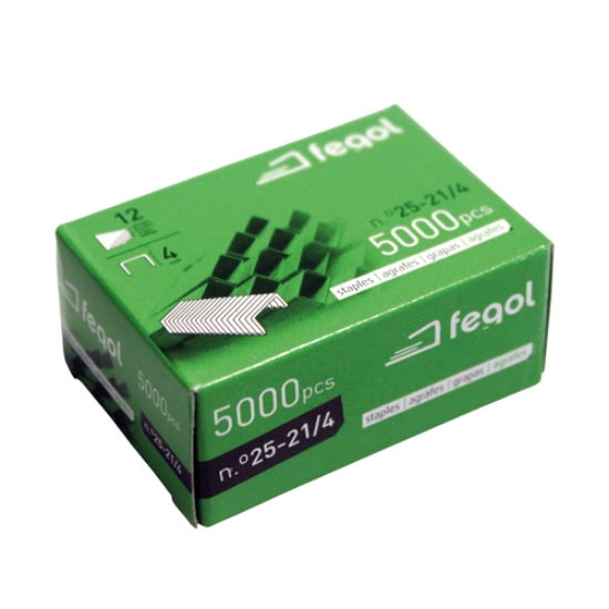 Imagem de CAIXA 5000 AGRAFES Nº25-21/4 FEGOL (71255)