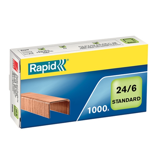 Picture of CX.1000 AGRAFES 24/6 RAPID COBREADO (24855700)