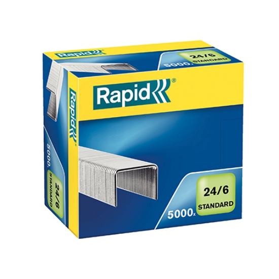 Imagem de CX.5000 AGRAFES 24/6 RAPID STANDARD BLUE (24859800)