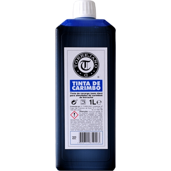 Imagem de TINTA CARIMBO BORRACHA D.TORREJANO AZUL (FRASCO 1000ML)