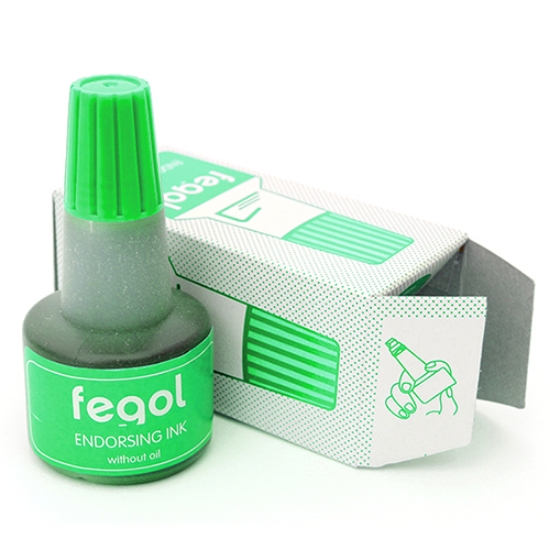 Picture of TINTA CARIMBO BORRACHA FEGOL VERDE (FRASCO 30ML)
