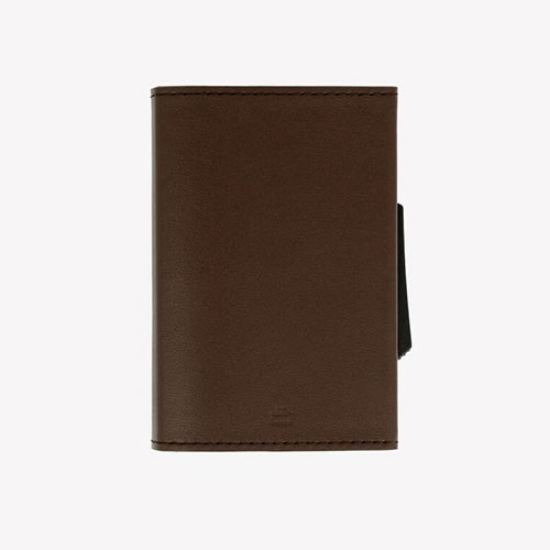 Imagem de CARTEIRA OGON CASCADE ALUMINIO PELE CASTANHA (CL-DARKBR)