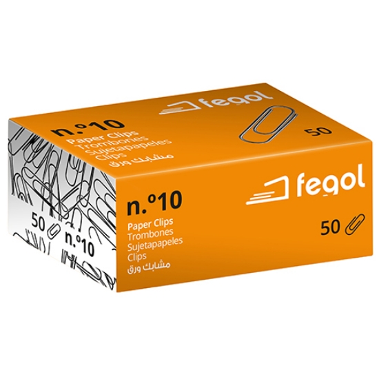 Imagem de CX.50 CLIPS ZINCADOS FEGOL Nº10