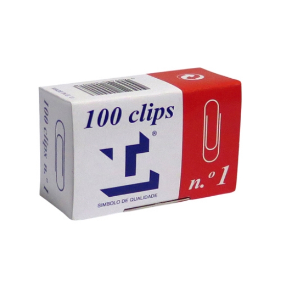 Imagem de CX.100 CLIPS ZINCADOS LISMANIA Nº1