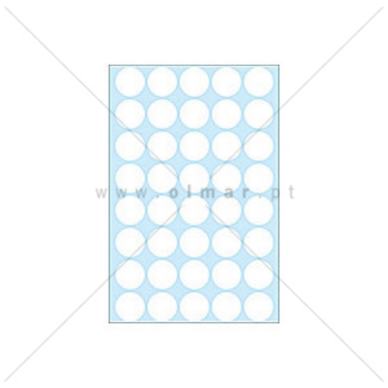 Picture of ETIQ. HERMA A5 RED.19MM BRANCA REF.2250 (CART.32F/1280UNI)