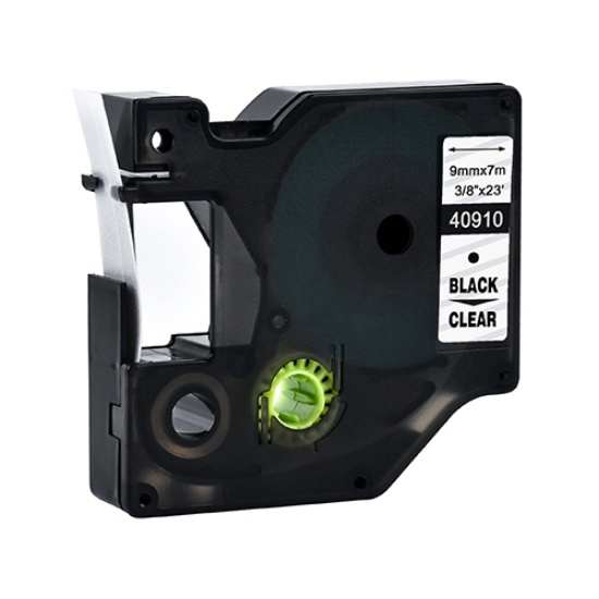 Imagem de FITA P/DYMO D1 9MMX7MT PRETA/TRANSP. (40910/S0720670)