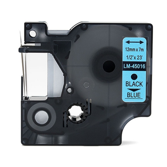 Imagem de FITA P/DYMO D1 12MMX7MT PRETA/AZUL (45016/S0720560)