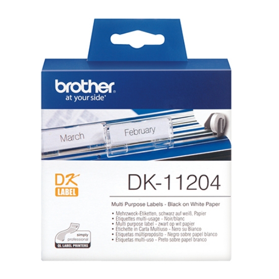 Imagem de RL. ETIQ. BROTHER MULTIUSO 17X54MM DK-11204 (400UDS)