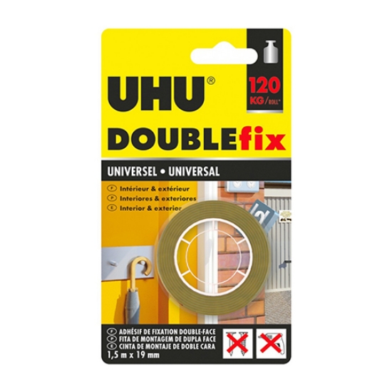 Imagem de RL. FITA BI-ADES. 19MMX1.5MT UHU DOUBLEFIX (36495)