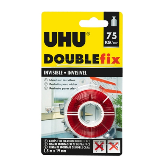 Picture of RL. FITA BI-ADES. 19MMX1.5MT UHU DOUBLEFIX INVISIVEL (44865)