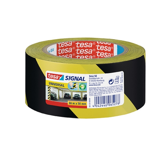 Picture of ROLO FITA ADESIVA DE SINALIZAÇÃO 50MMX66MT TESA SIGNAL 58133 AMARELO/PRETO
