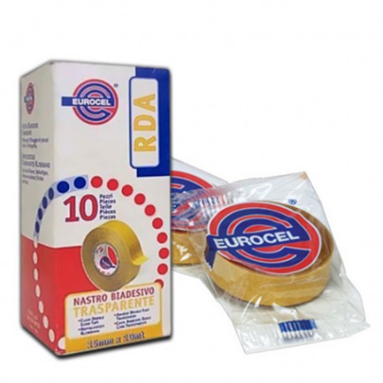 Imagem de ROLO FITA BI-ADESIVA 15MMX10MT EUROCEL E1510DU TRANSPARENTE