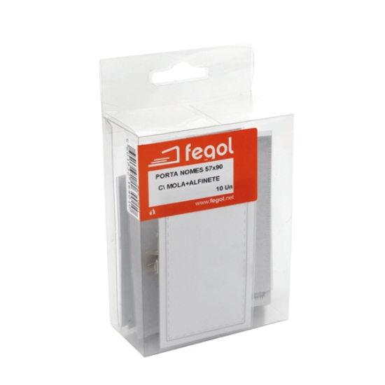 Imagem de BLT.10 PORTA-NOMES C/MOLA+ALFINETE 57X90MM FEGOL (164-1)