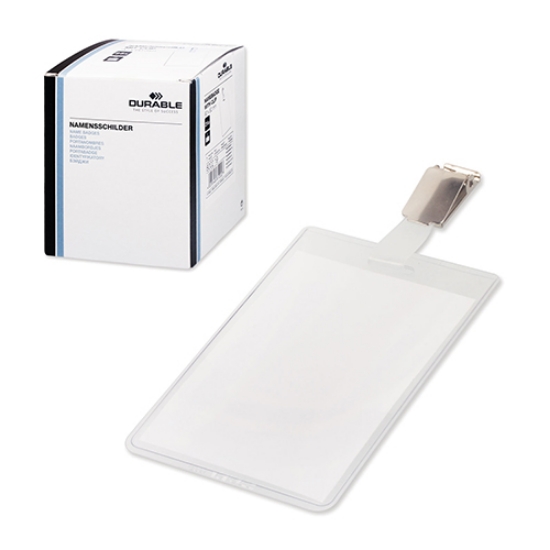 Imagem de PORTA-NOMES C/CLIP 90X60MM DURABLE 8002 VERTICAL