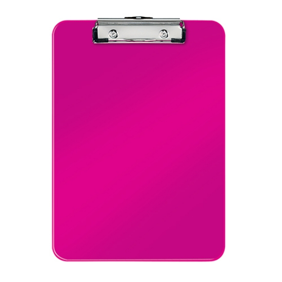 Imagem de PRANCHETA A4 PLÁSTICO COM MOLA LEITZ WOW 3971 ROSA METÁLICO