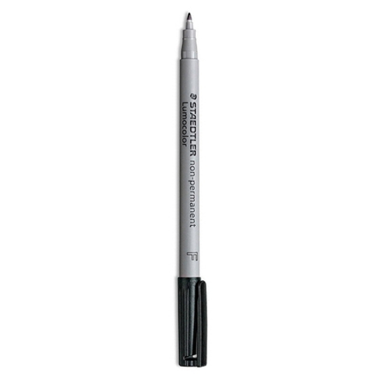 Imagem de MARC. NAO PERM. STAEDTLER LUMOCOLOR F PRETO 316-9