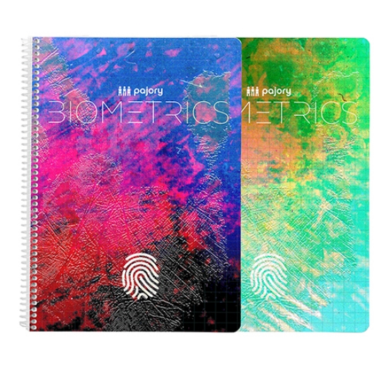 Imagem de CADERNO ESPIRAL CAPA PP A4 80F PAJORY BIOMETRICS PAUTADO