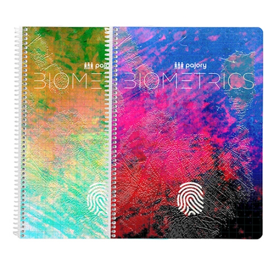 Picture of CADERNO ESPIRAL CAPA PP A4 80F PAJORY BIOMETRICS XADREZ