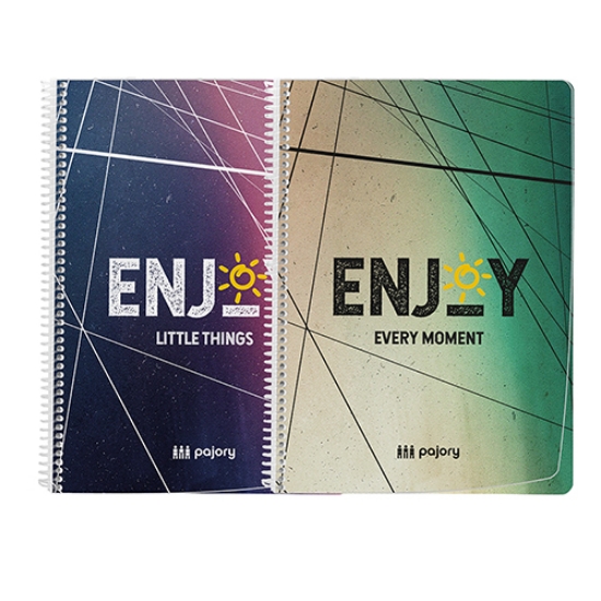 Imagem de CADERNO ESPIRAL CAPA PP A4 80F PAJORY ENJOY XADREZ