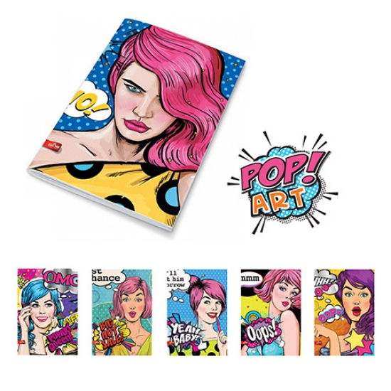 Imagem de CADERNO AGRAFADO A4 40FOLHAS PREMIUM GLITTER SORTIDO XADREZ