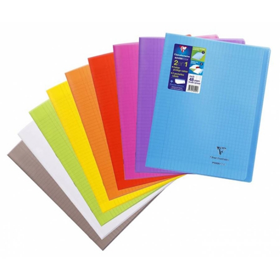 Imagem de CADERNO AGRAFADO A4 48FOLHAS CLAIREFONTAINE KOVERBOOK TRANSPARENTE XADREZ