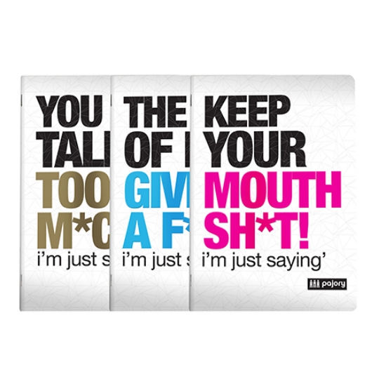 Imagem de CADERNO AGRAFADO A5 60FOLHAS PAJORY JUST SAYING XADREZ