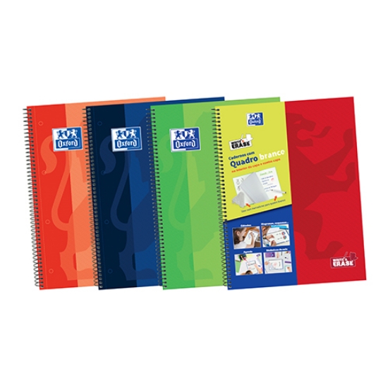 Imagem de CADERNO ESPIRAL A4 100FOLHAS OXFORD WRITE&ERASE C.VIVAS PAUTADO 400124307