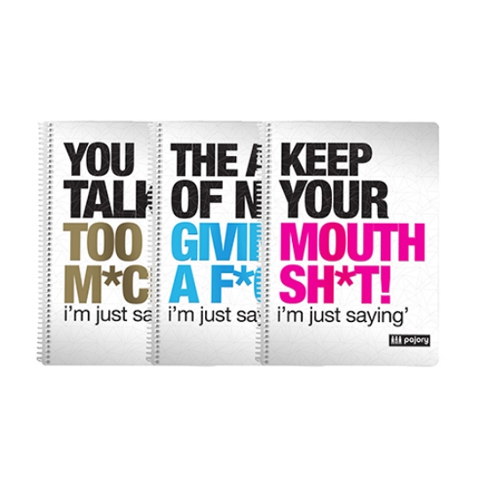 Imagem de CADERNO ESPIRAL A4 60FOLHAS PAJORY JUST SAYING XADREZ