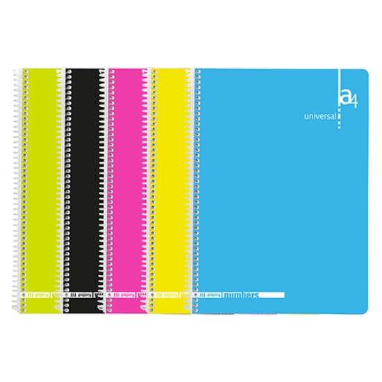 Imagem de CADERNO ESPIRAL A4 80FOLHAS PAJORY COLORS XADREZ (56V)