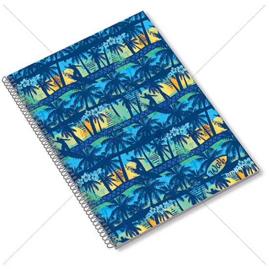 Imagem de CADERNO ESPIRAL A4 80FOLHAS WAVE PAUTADO