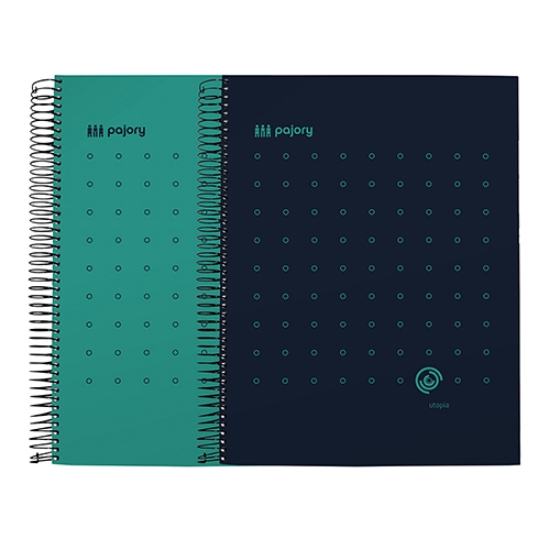 Imagem de CADERNO ESPIRAL CAPA DURA A4 100FOLHAS PAJORY MULTICLASS UTOPIA