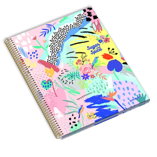 Imagem de CADERNO ESPIRAL CAPA DURA A4 120F SUGAR AND SPICE PAUTADO