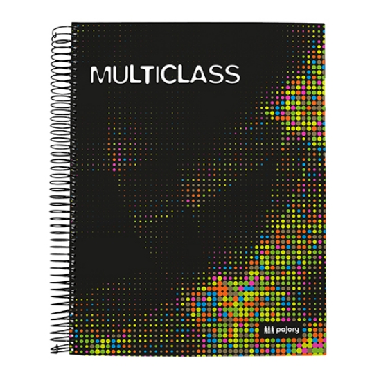 Picture of CADERNO ESPIRAL CAPA DURA A4 120FOLHAS PAJORY “MULTICLASS”