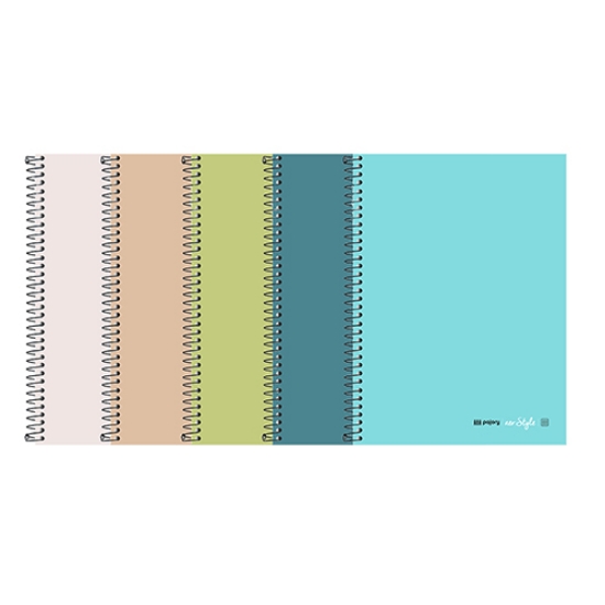 Imagem de CADERNO ESPIRAL CAPA DURA A4 120FOLHAS PAJORY NEO:STYLE PASTEL XADREZ