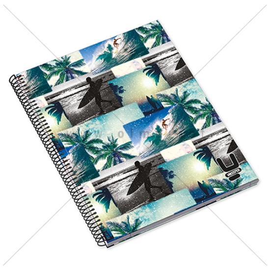 Picture of CADERNO ESPIRAL CAPA DURA A4 120FOLHAS UNKEEPER XADREZ