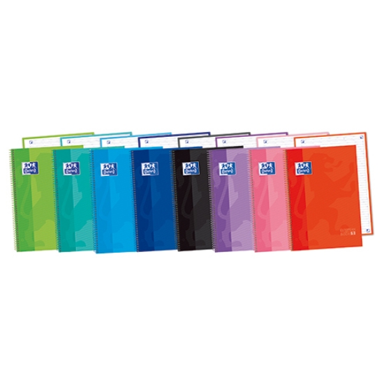 Imagem de CADERNO ESPIRAL CAPA DURA A4 80FOLHAS OXFORD PAUTADO SORTIDO