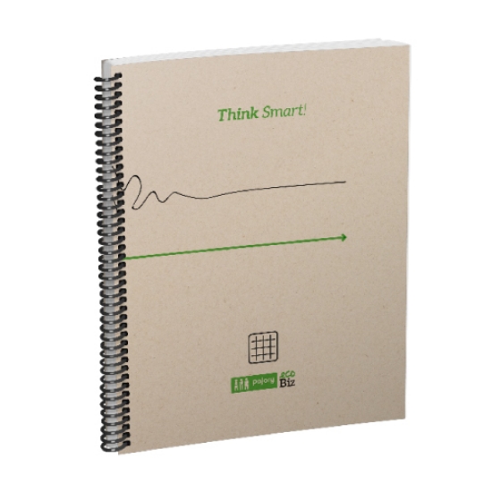 Imagem de CADERNO ESPIRAL CAPA DURA A4 96FOLHASPAJORY ECO.BIZ XADREZ