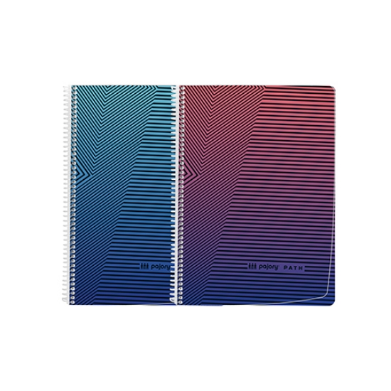 Imagem de CADERNO ESPIRAL CAPA PP A4 80 FOLHAS PAJORY PATH XADREZ