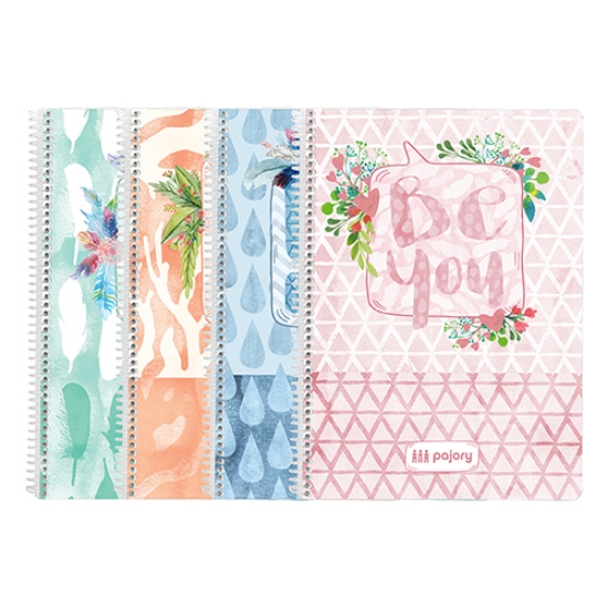 Imagem de CADERNO ESPIRAL CAPA PP A4 80F PAJORY BE XADREZ