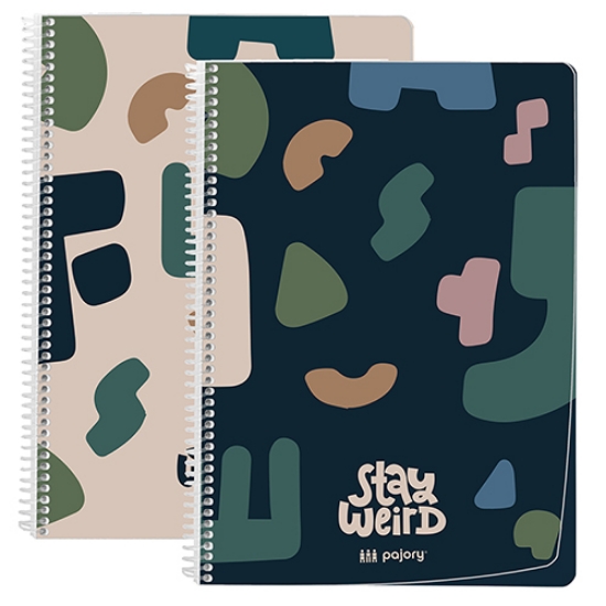 Imagem de CADERNO ESPIRAL CAPA PP A4 80F PAJORY WEIRD PAUTADO