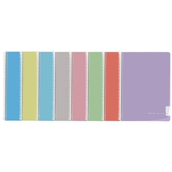 Picture of CADERNO ESPIRAL CAPA PP A5 120FOLHAS PAJORY PASTEL XADREZ