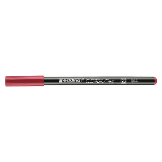 Imagem de MARC. PORCELANA BRUSH PEN EDDING 4200-019 VERM. CARMIM
