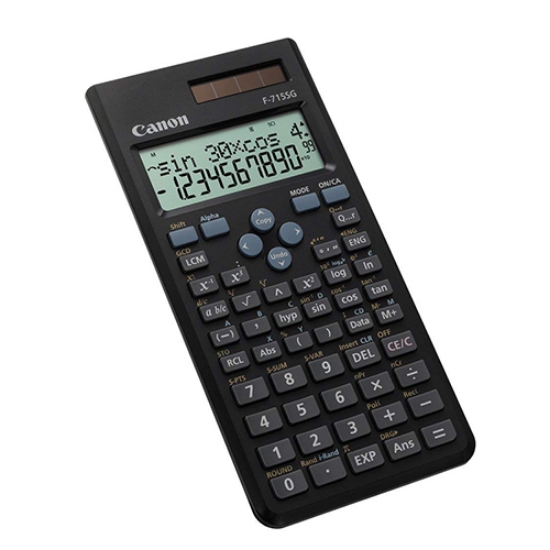 Imagem de CALCULADORA CIENTIFICA CANON F-715SG PRETA