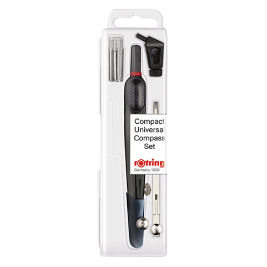 Imagem de COMPASSO ROTRING COMPACT S0676540 COM ALONGADOR+ADAPTADOR+MINAS