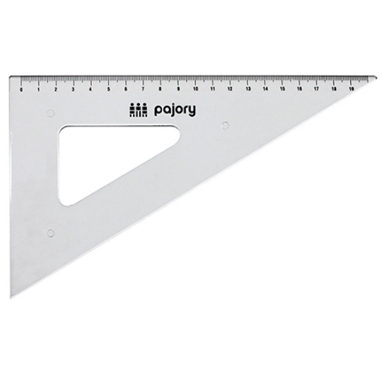 Picture of ESQUADRO 60º/21CM PAJORY E-21CM PLÁSTICO CRISTAL (10-20)