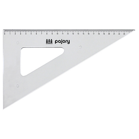 Picture of ESQUADRO 60º/26CM PAJORY E-26CM PLÁSTICO CRISTAL (10-26)