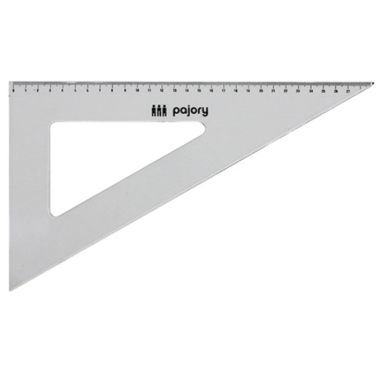 Imagem de ESQUADRO 60º/32CM PAJORY E-29CM PLÁSTICO CRISTAL (10-29)